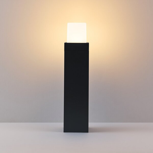 Molto Luce LED осветление за пътеки FYNN-O, височина 45 см, антрацит, CCT IP65,, Черен, Алуминий, Модерен, Пиедестал за открито
