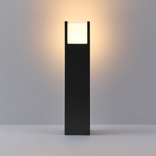 Molto Luce LED осветление за пътеки FYNN-U, височина 45 см, антрацит, CCT IP65,, Черен, Алуминий, Модерен, Пиедестал за открито
