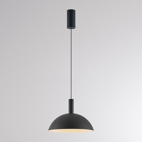 Molto Luce LED висяща лампа LORA II, черна, Ø 24 см, с регулиране на яркостта, 40° CCT, Затъмняване, Черен, Дневна/трапезария, Метал, Модерен