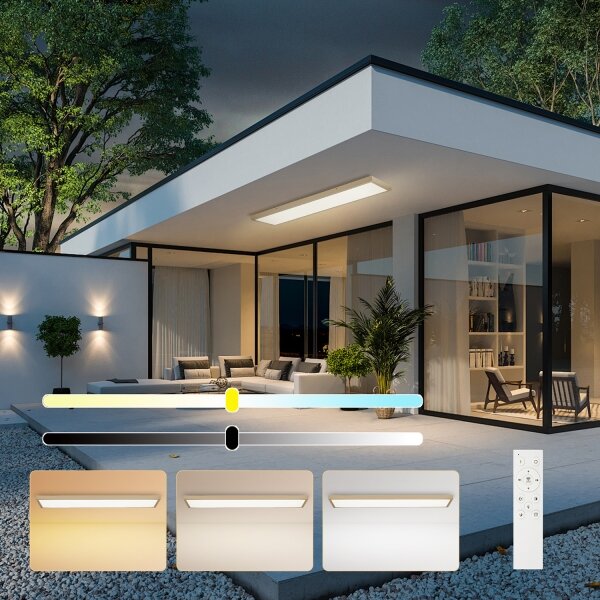 Brilagi-LED Димируемо осветително тяло за баня FRAME SMART LED/50W/230V 120x30 IP44 + дистанционно управление