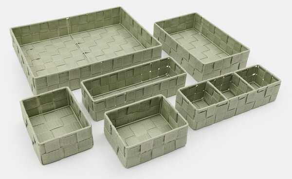 Sinsay - Комплект кутии за съхранение 6 pack - пепелнозелено