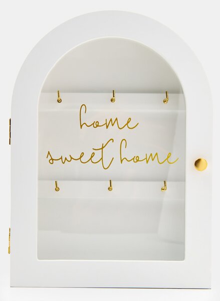 Sinsay - Закачалка за ключове с надпис Home Sweet Home - бял