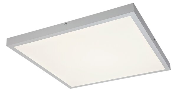 RABALUX Damek2, indoor ceiling lamp, white metal lamp with white plastic shade, 40W, with shade: 2900lm, without shade: 4000lm