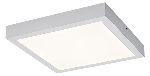 RABALUX Damek2, indoor ceiling lamp, white metal lamp with white plastic shade, 18W, with shade: 1430lm, without shade: 1800lm