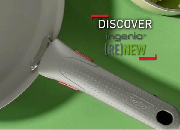 Тиган Tefal C4240743 Renew+, 30 см, Незалепващо покритие, Thermo-signal, Thermo-Fusion, Индукция, Сив