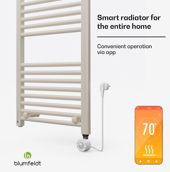 Blumfeldt Harrison Smart, електрически радиатор, 50 x 100 cm, 400 W, Приложение, 3 нагревателя за кърпи