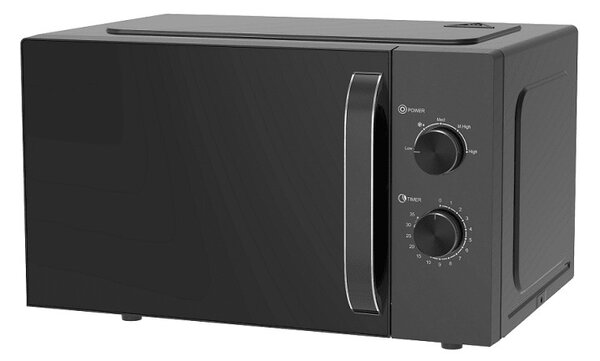 Микровълнова фурна Finlux FMO-2501M, 700W, 25 литра, 5 степени, Таймер 35 мин, Размразяване, Черен