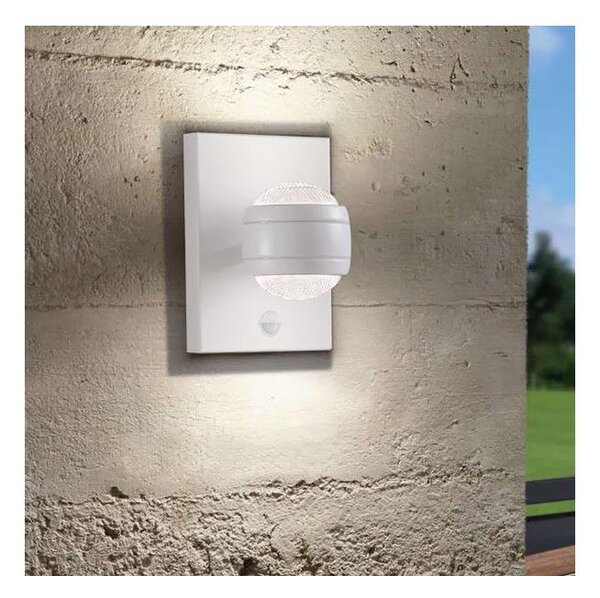 Eglo 96022 - LED външно стенно осветително тяло със сензор SESIMBA 1 2xLED/3,7W IP44