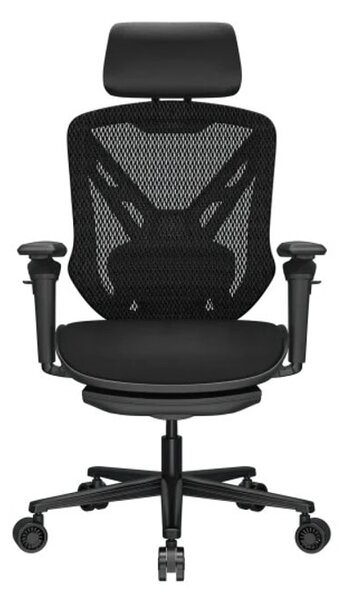 Геймърски стол Cougar Gaming Speeder Neo, до 120kg, дишаща материя, Class 4 газов амортисьор, 2D регулируеми подлакътници, 3D регулируема облегалка, лумбална опора, черен