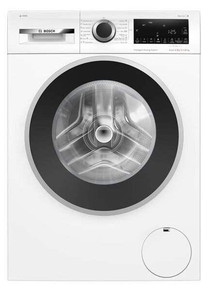 Пералня със сушилня Bosch WNG254A0BY, клас A/D, 10.5 кг. капацитет на пералня/6 кг. на сушилня, 1400 оборота в минута, 59.8 cm ширина, AutoDry, Iron Assist, SpeedPerfect, бяла