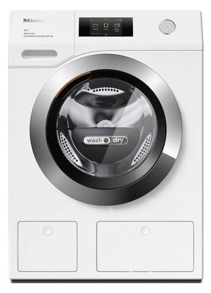 Пералня със сушилня Miele WTR870WPM, клас A/D, 8 кг. капацитет на пералня/5 кг. на сушилня, 1600 оборота в минута, 59.6 cm ширина, PowerWash, TwinDos, CapDosing, бяла