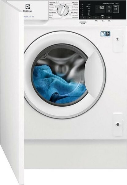 Перална машина Electrolux EWN7F447WI, клас B, 7 кг. капацитет, 1400 оборота в минута, 14 програми, за вграждане, 60 cm, SensiCare, FreshScent, бяла