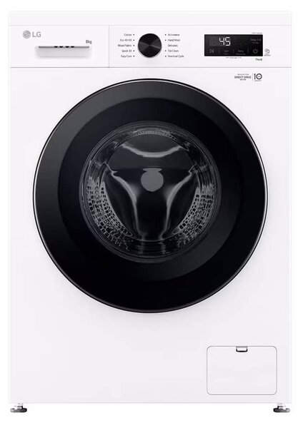 Перална машина LG F4X1008NWK, клас A, 8кг. капацитет, 1400 оборота в минута, 10 програми, свободностояща, 60cm ширина, отложен старт, LoadSense, бяла