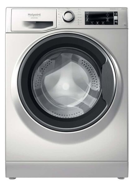 Перална машина Hotpoint Ariston NLCD 948 SS A EU N, клас A, 9кг. капацитет, 1400 оборота в минута, свободностояща, 59.5cm ширина, Steam Hygiene, Active Care, Stop & Add, сребриста