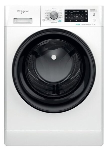 Перална машина Whirlpool FFD 11489 BV EE, клас A, 11 кг капацитет, 1351 оборота в минута, 16 програми, свободностояща, 59.5cm ширина, отложен старт, бяла