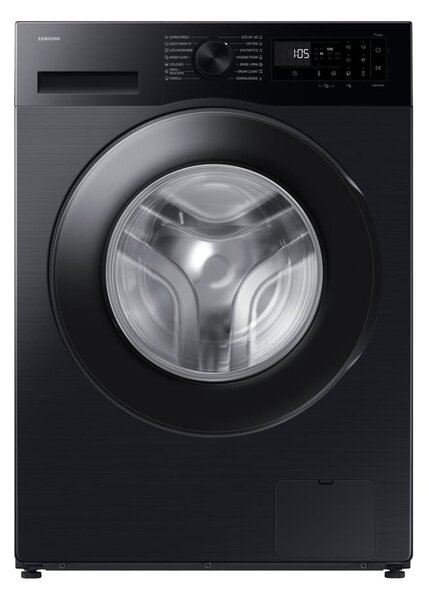 Перална машина Samsung WW80FG5L32ABLE, клас A, 8 кг капацитет, 1200 оборота в минута, свободностояща, 60cm ширина, AI EcoBubble, Bubble Soak, отложен старт, черна