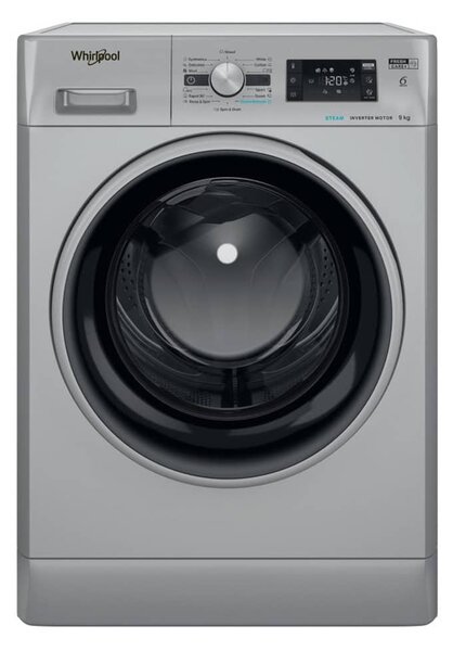 Перална машина Whirlpool FFD 9469 SBSV EU, клас A, 9 кг. капацитет, 1400 оборота в минута, свободностояща, 60cm ширина, Daily Wash, FreshCare+, 6th Sense, сребриста