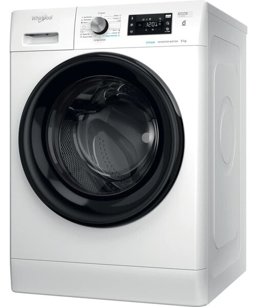 Перална машина Whirlpool FFB 8469 BV EE, клас A, 8 кг. капацитет, 1400 оборота в минута, 14 програми, свободностояща, 60 cm, бяла
