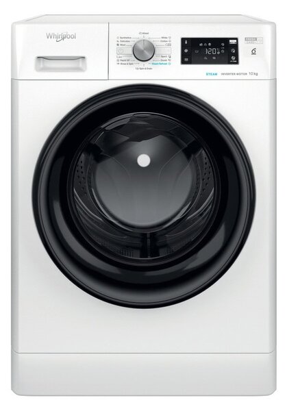 Перална машина Whirlpool FFB 10489 BV EE, клас A, 10кг. капацитет, 1400 оборота в минута, 14 програми, свободностояща, 59.5cm ширина, FreshCare+, Steam Refresh, бяла