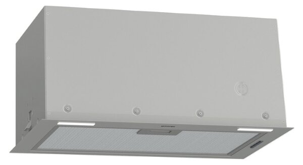 Абсорбатор Gorenje BHI631AS, за вграждане, енергиен клас B, 180W, въздухопоток 580 m3/h, 1 мотор, 3 степени на мощност, сив