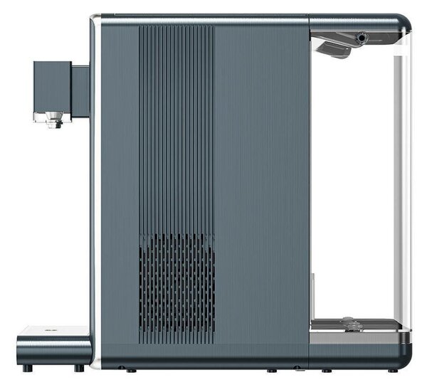 Диспенсър за вода ELIXIR Pro Plus, 2200W, Затопляне 18 л/ч, 42-90°C, UVC стерилизация, Дисплей, Многостепенна филтрация, Компресорен, Сиво-син/графит