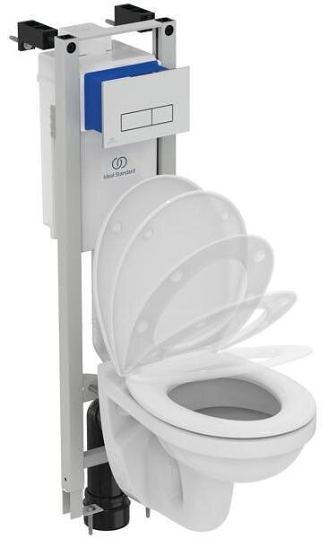 Seva Fresh WC комплект за вграждане (структура+бутон+тоалетна чиния+седалка)