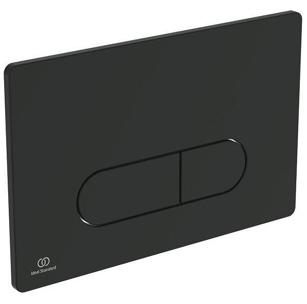 Tesi Silk Black AquaBlade WC комплект за вграждане, черен мат, с бутон Oleas P1