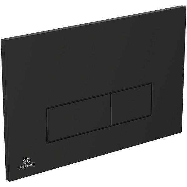 Tesi Silk Black AquaBlade WC комплект за вграждане, черен мат, с бутон Oleas P2
