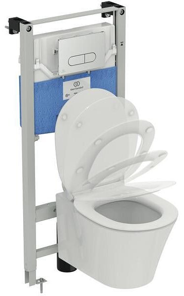 Connect Air AquaBlade® WC комплект за вграждане: пневматична структура + тоалетна чиния + бутон