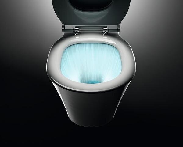 Connect Air AquaBlade® WC комплект за вграждане: пневматична структура + тоалетна чиния + бутон