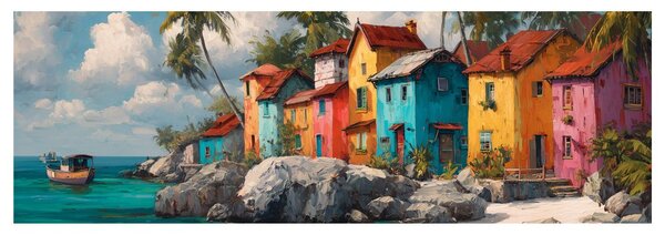 Картина на платно – Тропически рай с палми