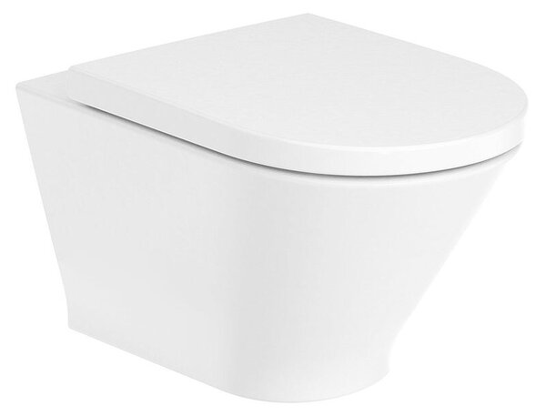 Wc комплект за вграждане ROCA /конзолна т.ч. The Gap Round Rimless+структура ACTIVEONE+бутон+седалка плавно затварянe Supralit®/