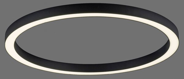 LED лампа за таван PURE Lines, Ø 70 cm, антрацит, CCT, дистанционно