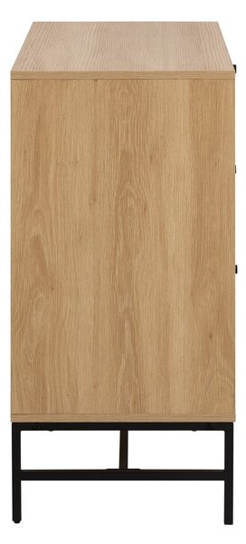 Скрин от дъбов декор в естествен цвят 81x80x40 cm Albany – Actona