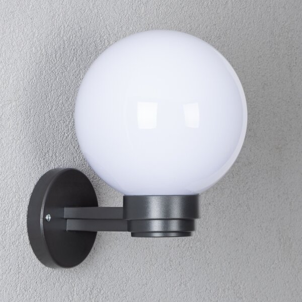 Brilagi - LED RGBW външно стенно осветително тяло HARBOR 1xE27/9W/230V IP33 антрацит/бял