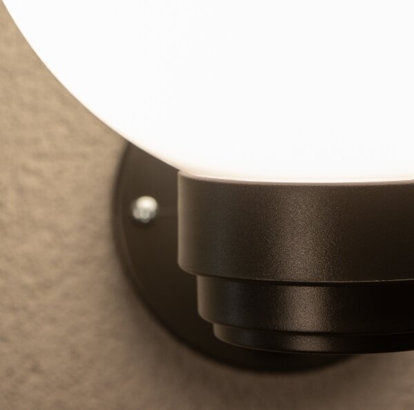 Brilagi-LED RGBW Външно стенно осветително тяло HARBOR 1xE27/9W/230V IP33черно/бяло