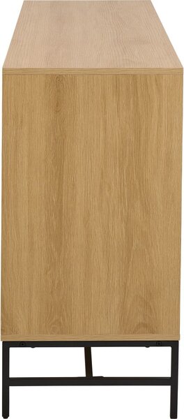 Скрин от дъбов декор в естествен цвят 158x80x40 cm Albany – Actona