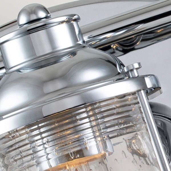 Quintiesse QN-ASHLANDBAY3-PC-BATH-Външна стенна лампа ASHLAND BAY 3xE27/60W/230V IP44