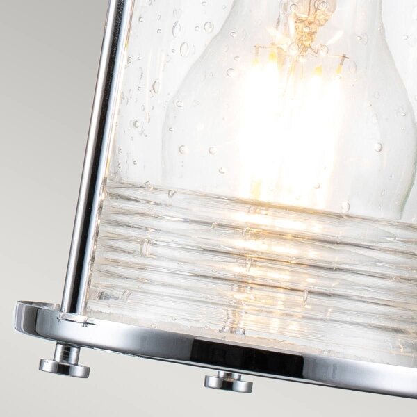 Quintiesse QN-ASHLANDBAY3-PC-BATH-Външна стенна лампа ASHLAND BAY 3xE27/60W/230V IP44