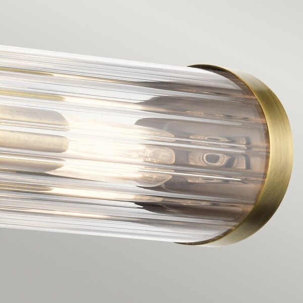 Quintiesse QN-AZORES2-NBR - Стенно осветително тяло за баня AZORES 2xE14/40W/230V IP44 златно
