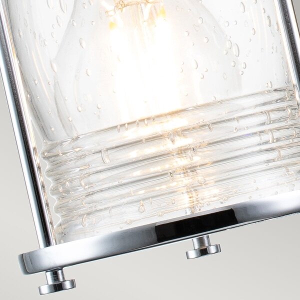 Quintiesse QN-ASHLANDBAY2-PC-BATH-Външна стенна лампа ASHLAND BAY 2xE27/60W/230V IP44