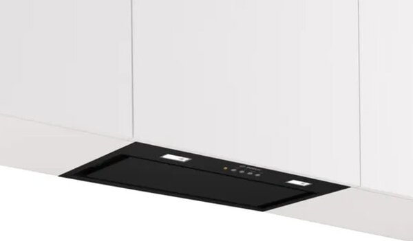 Абсорбатор Bosch DLN56AC60, за вграждане, енергиен клас B, 250W, 560 m³/h, 3 степени на мощност + интензивна, черен