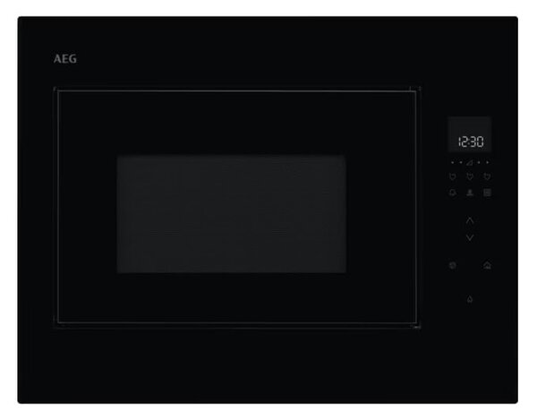 Микровълнова фурна AEG NMB6G261UB, за вграждане, с грил, сензорно управление, 900W, 26л. обем, 5 степени на мощност, черна