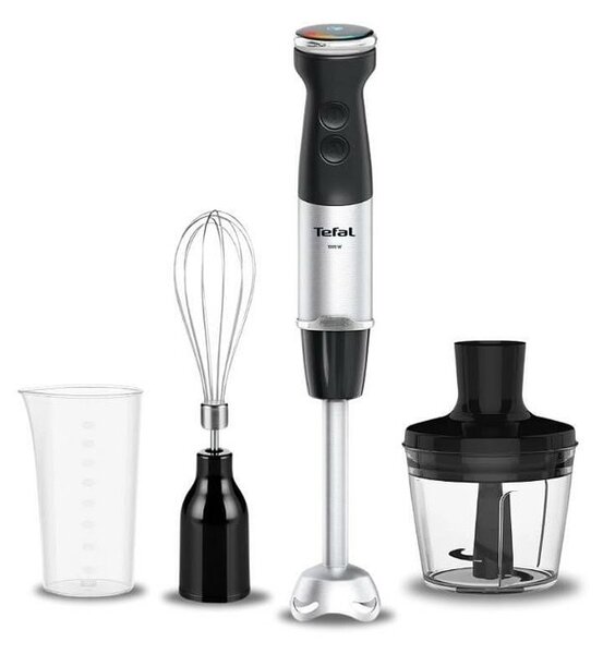 Пасатор Tefal HB673830, 1000W, 20 Cтепени на работа, турбо функция, 0.8 l обем на купата, черен