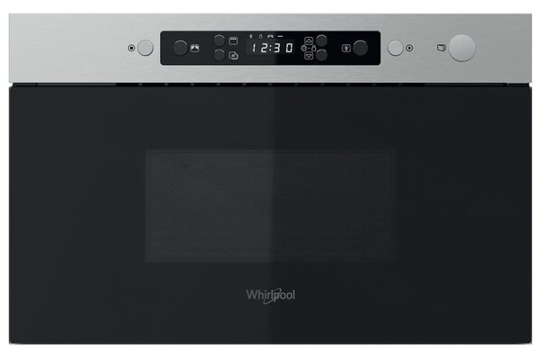 Микровълнова фурна Whirlpool MBNA920X, за вграждане, електронно управление, 750W, 22l обем, инокс