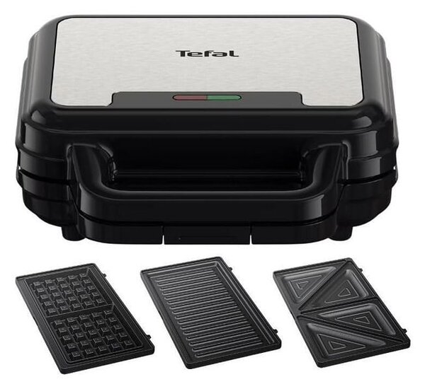 Грил преса Tefal SW383D10, незалепващи плочи, 700W