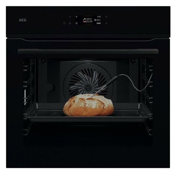 Фурна за вграждане AEG NBE7P631AB, клас A++, 71л. обем, пиролитично почистване, AssistedCooking функция, сонда за месо, черна