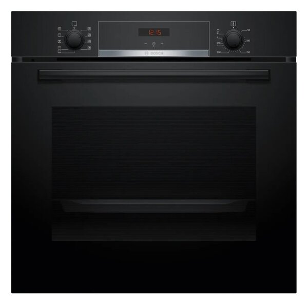 Фурна за вграждане Bosch HBA534EB3, клас A+, 71л. обем, 3D система за равномерно печене, защита за деца, черна