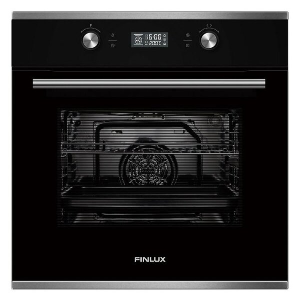 Фурна за вграждане Finlux FX 965 A IX, клас A, 70л. обем, хидролитично почистване, 9 функции, таймер, черна