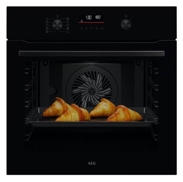 Фурна за вграждане AEG NBA5P43AK, клас A+, 71л. обем, пиролитично почистване, SteamBake, черна
